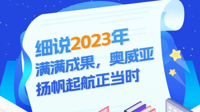 細說2023滿滿成果，奧威亞揚帆起航正當時